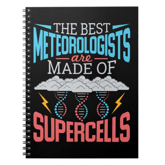 Carnet Les Meilleurs Météorologues Supercellules drôle Mé (Devant)