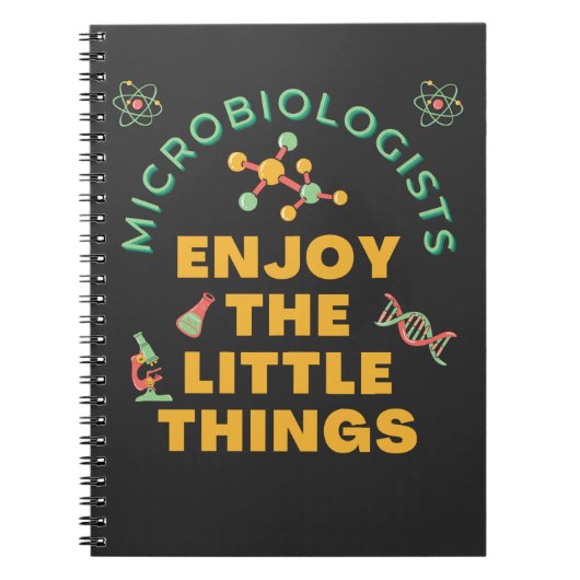 Carnet Les Microbiologistes Apprécient Les Petites Choses (Devant)