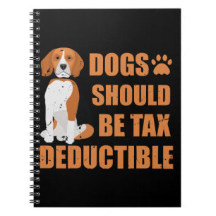 Carnet Les mignons chiens devraient être déductibles d'im