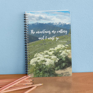 Carnet Les montagnes appellent Cote Meadow Fleurs sauvage