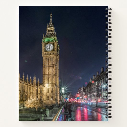 Carnet Les monuments | Big Ben la nuit (Dos)