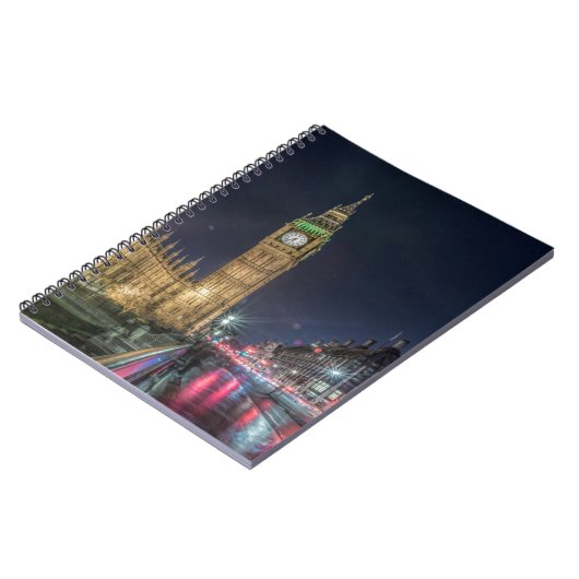 Carnet Les monuments | Big Ben la nuit (Côté gauche)