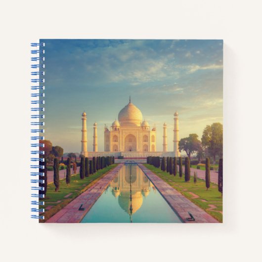 Carnet Les monuments | Couleurs du Taj Mahal (Devant)