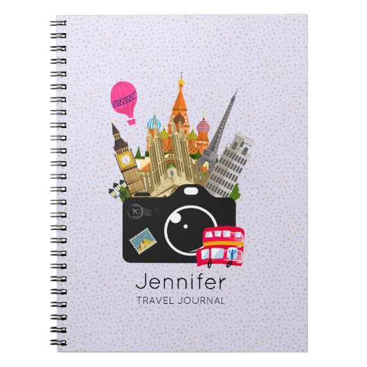 Carnet Les monuments européens avec une caméra Travel Jou (Devant)