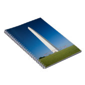 Carnet Les monuments | Washington Monument avec drapeaux (Côté Droit)