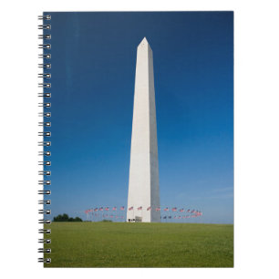 Carnet Les monuments   Washington Monument avec drapeaux