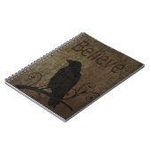 Carnet Les mots inspirés croient avec la corneille (Côté gauche)