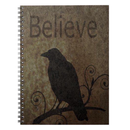 Carnet Les mots inspirés croient avec la corneille (Devant)