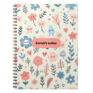 Carnet Les notes de Sarah Cute Floral