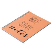 Carnet "Les notes d'étude de bible" sélectionnent votre (Côté gauche)