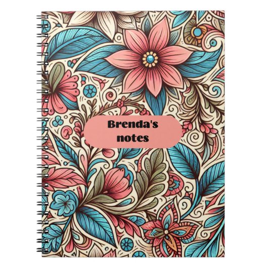 Carnet Les notes florales de Brenda (Devant)