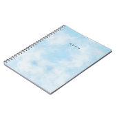 Carnet Les nuages Abstraits Pastel Blue Sky Personnalisen (Côté gauche)
