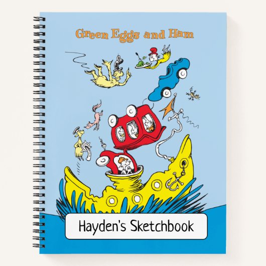 Carnet Les œufs verts et le jambon | Dessin (Devant)