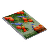 Carnet Les oiseaux bleus dans le verger d'un bracelet (Côté Droit)