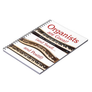Carnet Les organistes sont grands - les lettres rouges