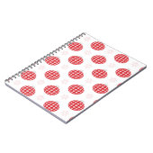 Carnet Les ornements de Noël rouges (Côté gauche)