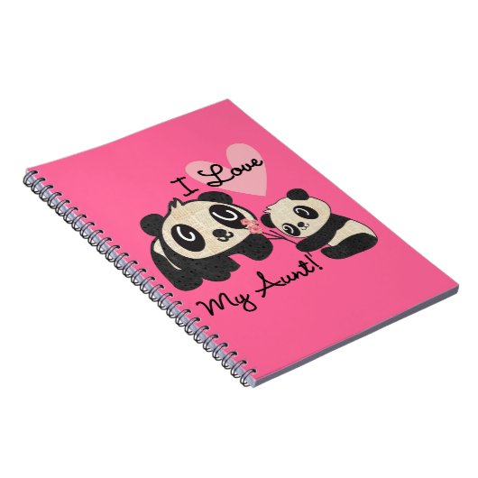 Carnet Les pandas I aiment ma tante (Côté Droit)