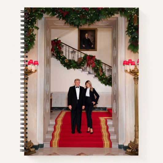 Carnet Les pas de Noël Président Donald Trump & Melania (Devant)