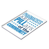 Carnet Les pharmaciens sont des piliers Funny Pharmaciens (Côté gauche)