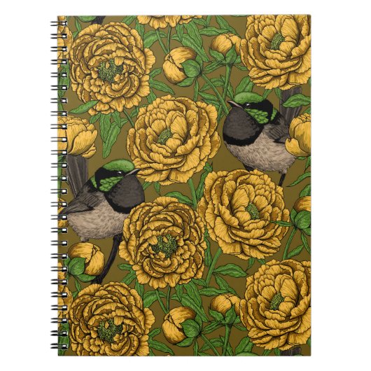 Carnet Les pivoines et les brunes (Devant)