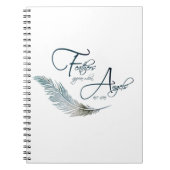 Carnet Les Plumes Apparaissent Lorsque Les Anges Sont Prè (Devant)