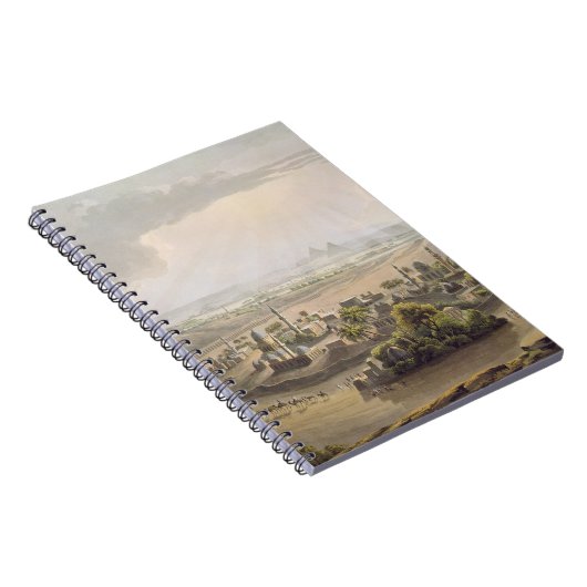 Carnet Les pyramides au Caire, gravé par Daniel Havell ( (Côté Droit)