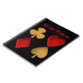 Carnet Les quatre costumes, Personnalisé (Côté gauche)