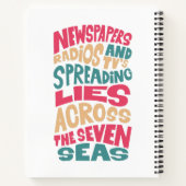 Carnet Les radios de journaux et la télévision se répande (Dos)