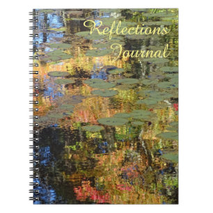 Carnet Les réflexions inscrivent (avec des lilypads)