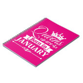 Carnet "Les Reines Sont Nées En Janvier (Côté gauche)