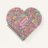 Carnet Les seins roses populaire drôle de motif (Devant)