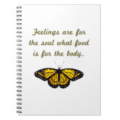 Carnet Les Sentiments Sont Pour L'Âme (Devant)