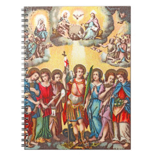 Carnet Les Sept Archanges (CP 001; Chromolithographe)