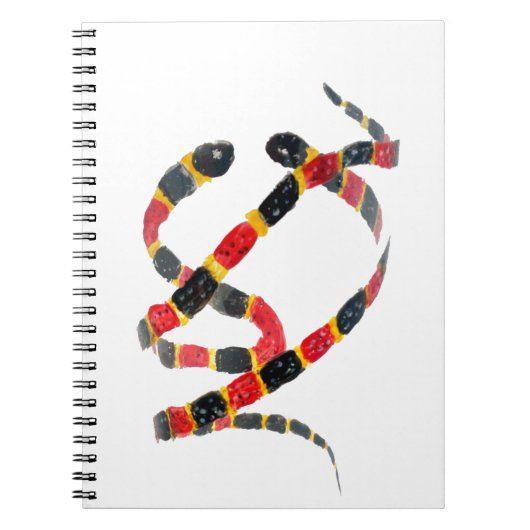 Carnet Les serpents de corail Art animal (Devant)