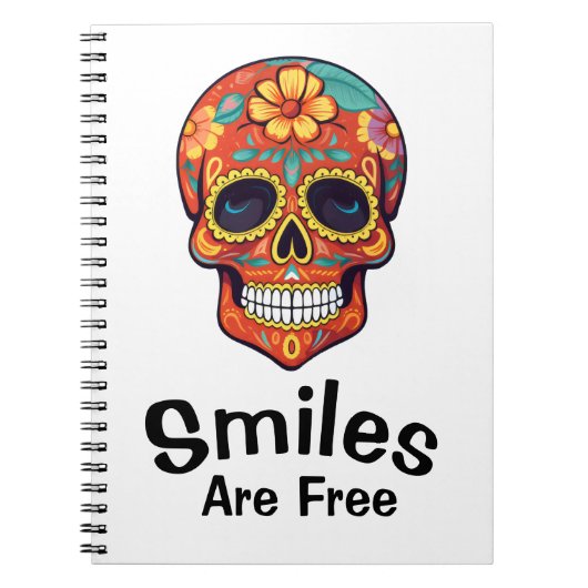 Carnet Les sourires sont libres, comme la joie des crânes (Devant)