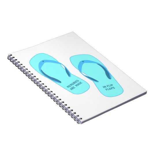 Carnet Les souvenirs sont faits en tongs, design été (Côté Droit)