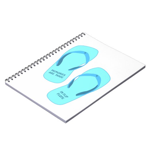 Carnet Les souvenirs sont faits en tongs, design été (Côté gauche)