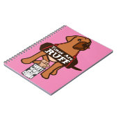 Carnet Les temps brun rousse Chien Chien Rhodesian Ridgeb (Côté gauche)