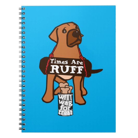 Carnet Les temps brun rousse Chien Chien Rhodesian Ridgeb (Devant)