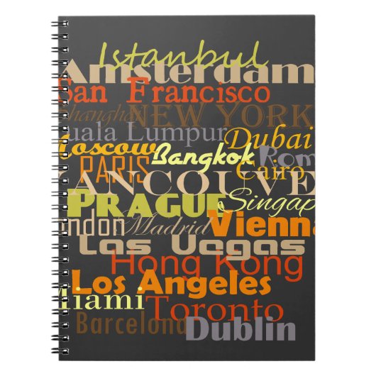 Carnet Les villes du monde entier (Devant)