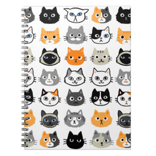 Carnet Les visages des chats  Chats mignons, amusants et 