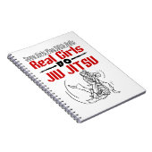 Carnet Les vraies filles Do Jiu Jitsu BJJ Jiujitsu Femmes (Côté Droit)
