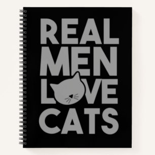 Carnet Les vrais hommes aiment les chats