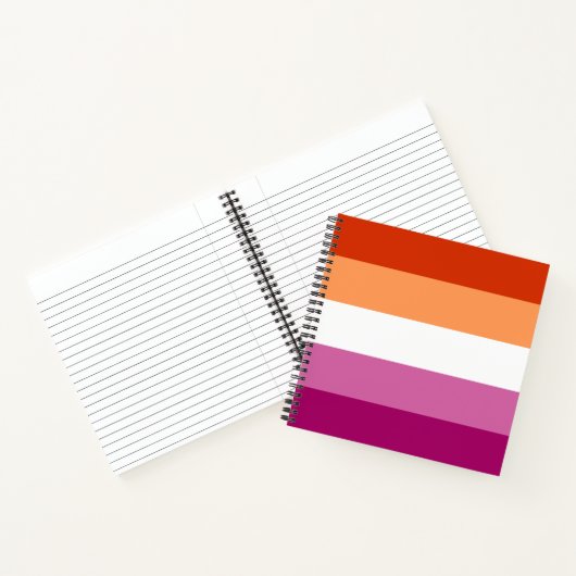 Carnet Lesbian Pride Flag LGBTQ (Intérieur)