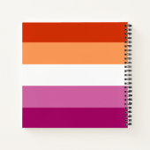 Carnet Lesbian Pride Flag LGBTQ (Dos)