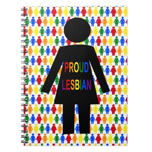 Carnet Lesbienne LGBTQ Silhouette et Rainbow Ladies (Devant)