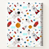 Carnet L'espace extra-atmosphérique pour enfants et Motif (Dos)