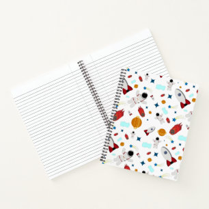 Carnet L'espace extra-atmosphérique pour enfants et Motif