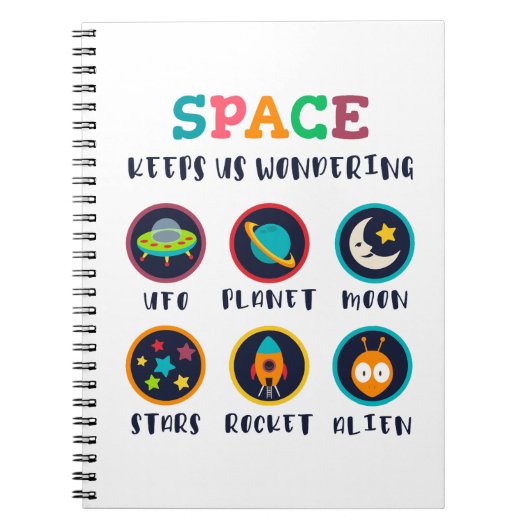 Carnet L'espace nous fait nous poser des questions (Devant)