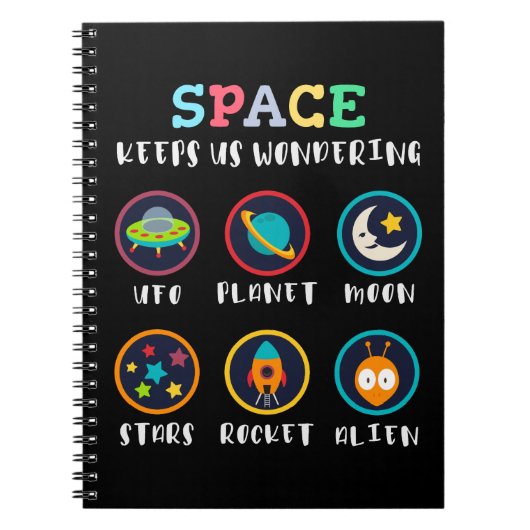 Carnet L'espace nous fait nous poser des questions (Devant)